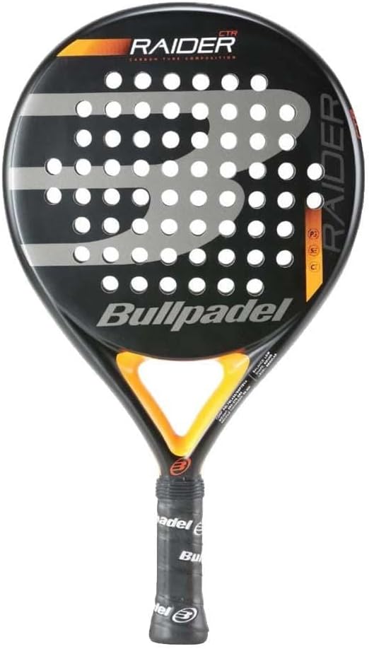 Bullpadel Raider Control pala de pádel redonda negra naranja gris