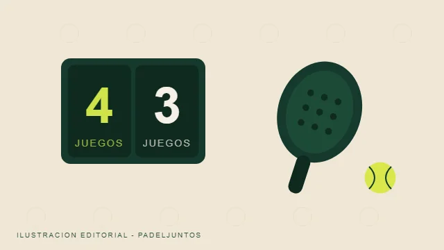 Ilustración de un marcador junto a una pala y una pelota