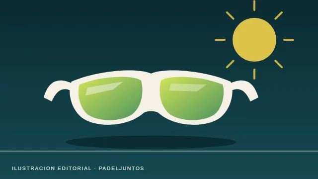 Ilustración de gafas de sol deportivas