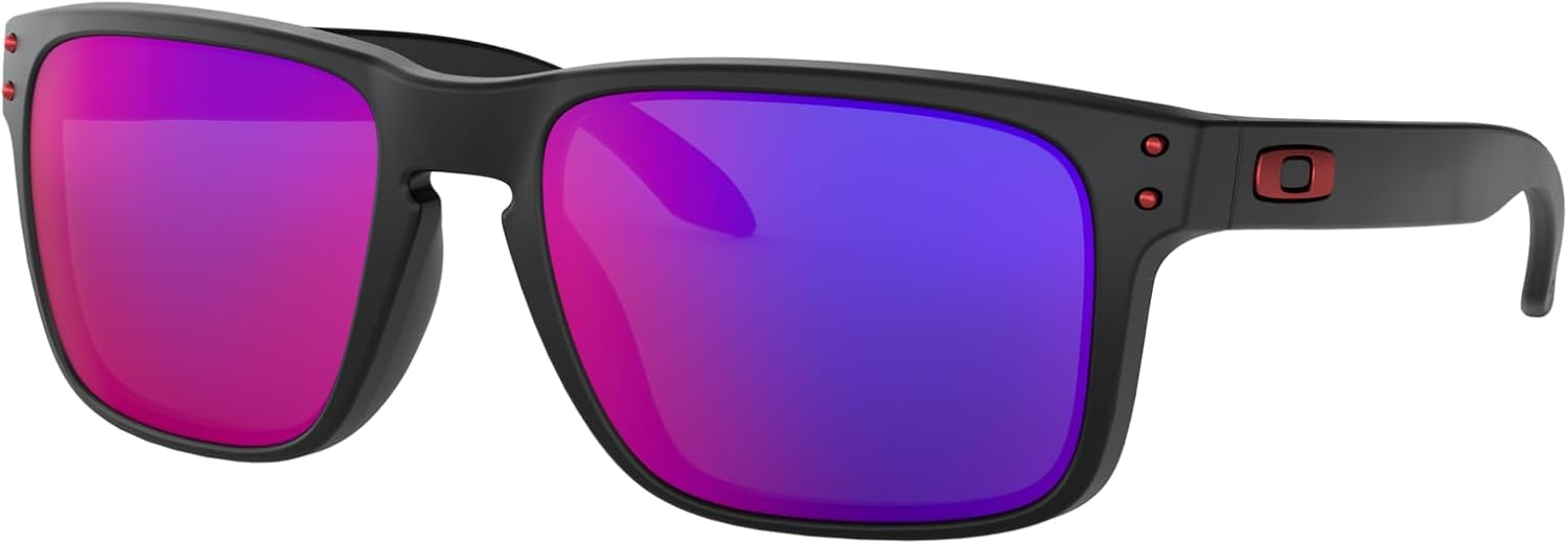 Oakley Holbrook gafas de sol negro mate lentes espejo rojo Positive Red Iridium UV400 O-Matter