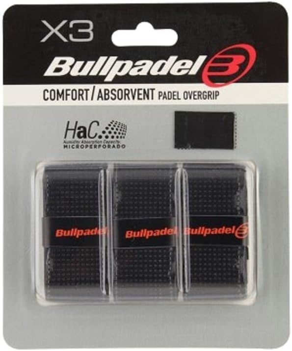 Bullpadel GB-1201 — pack de 3 overgrips de pádel