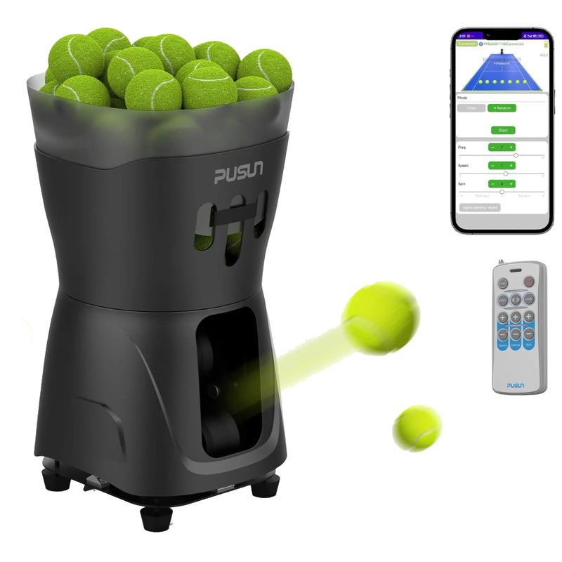 PUSUN Padel-Smart PRO máquina lanzapelotas con tecnología spin interno topspin backspin pádel tenis