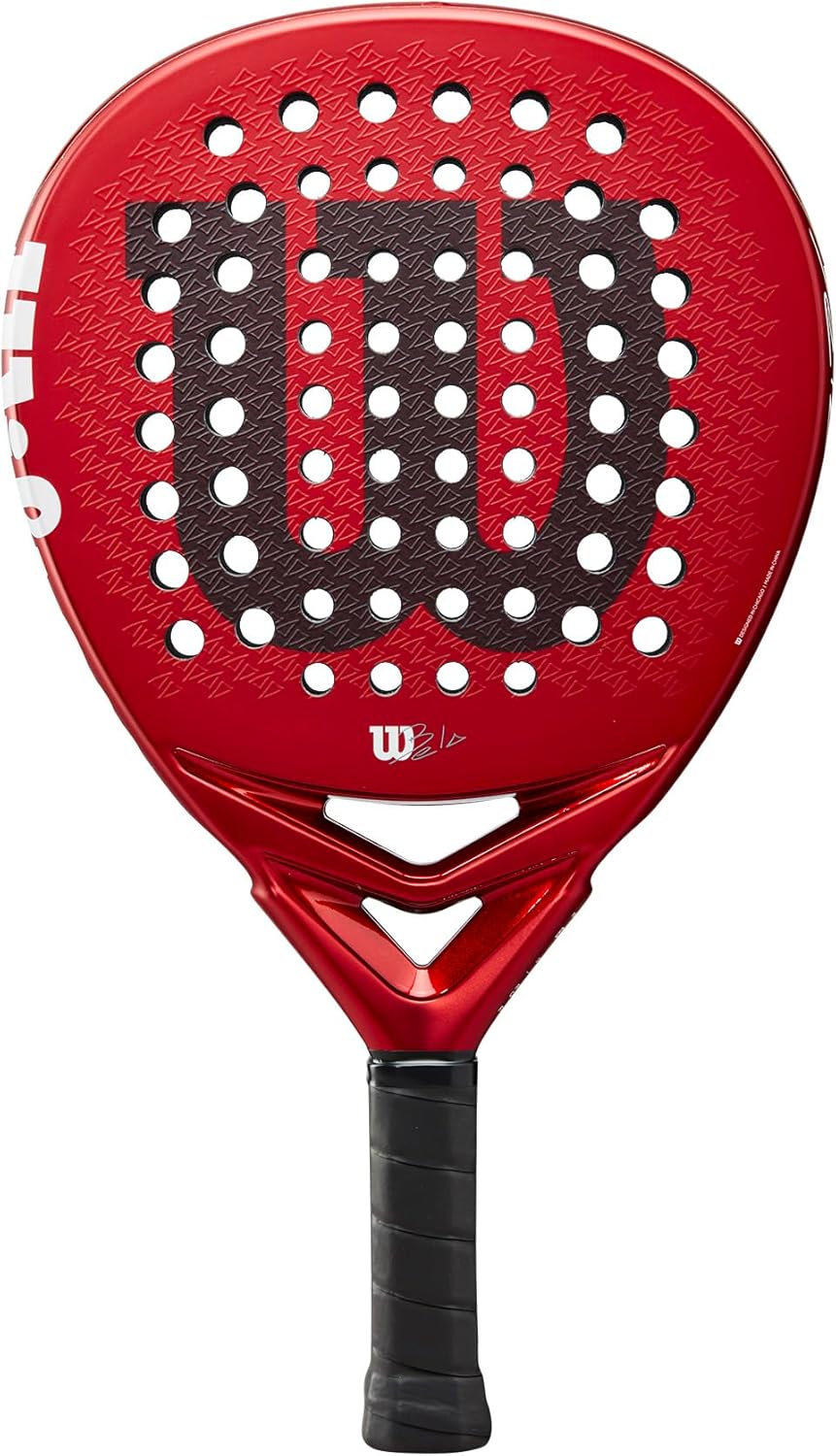 Wilson Bela Pro V2.5 pala de pádel roja forma redonda carbono nivel avanzado