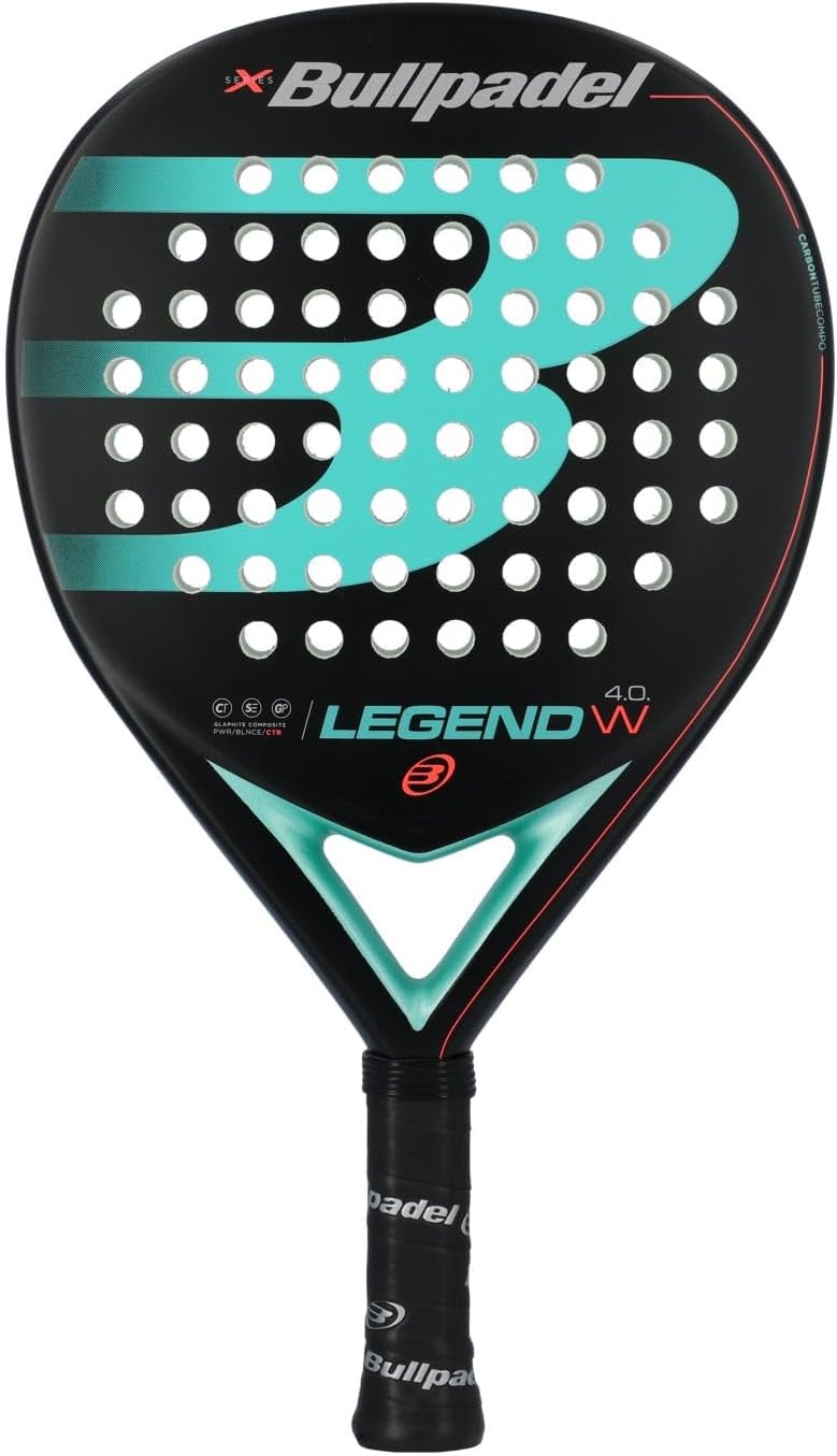 Bullpadel Legend 4.0 Woman pala de pádel negro turquesa carbono