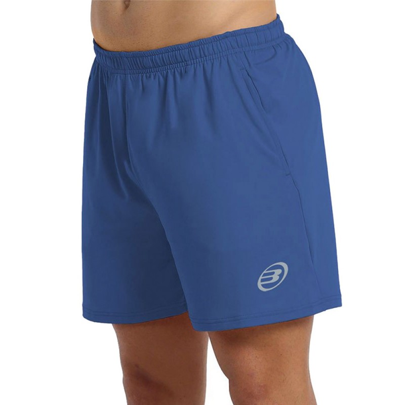 Bullpadel Elato pantalón corto hombre azul con logo Bullpadel y bolsillos laterales